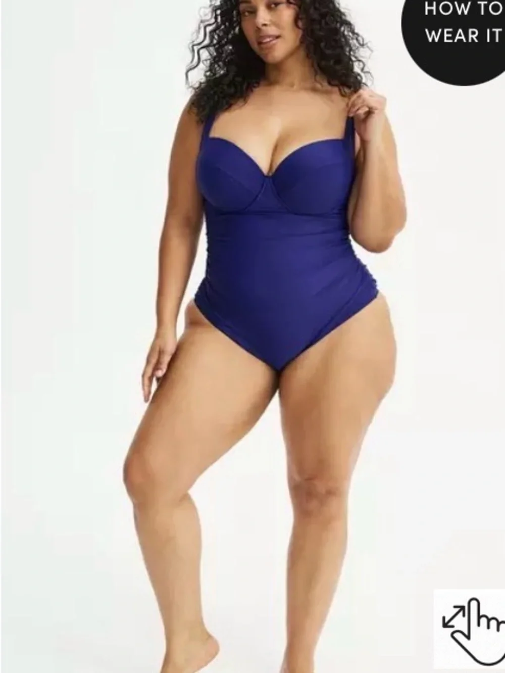 NWT Torrid Slim Fix Push-Up Cheeky One Piece - 4D/DD